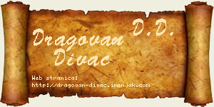 Dragovan Divac vizit kartica